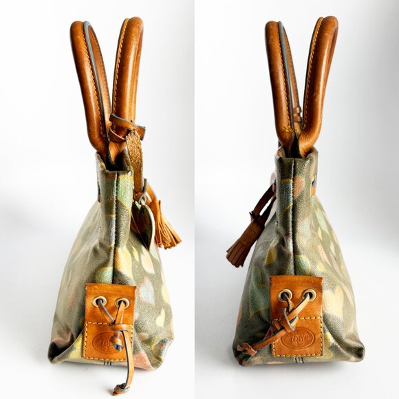Dooney & Bourke Tote Bag Crayon Hearts Vintage Y2K Retro Handbag with Ch… - Picture 3 of 9